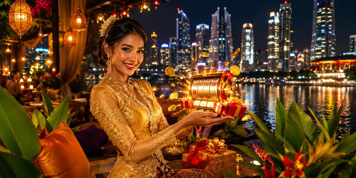 Pemain Kasino Slot Dalam Pakaian Tradisional Melayu di Kuala Lumpur